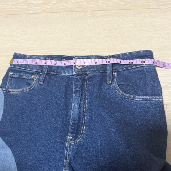 Hollister Ultra High-Rise Blue Wave Pattern Dad Jeans 27x31 - Picture 4 of 8